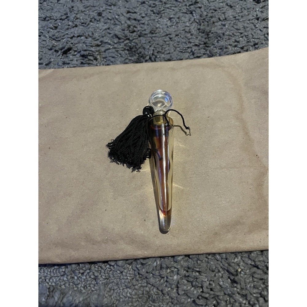 Vintage 1980S Ann Klein Glass Perfume Bottle with Tassel Stopper